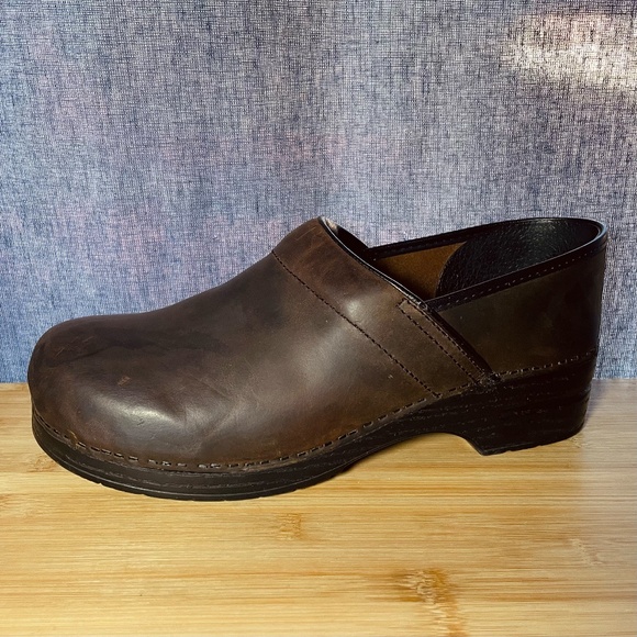 Dansko Professional Mens Clogs Shoes Oiled Leather Antique Brown Sz 45 11.5 12 main image 15